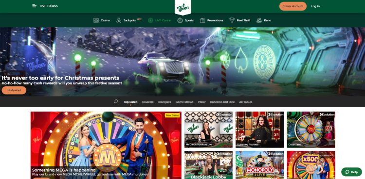 Mr green casino review game selection live casino