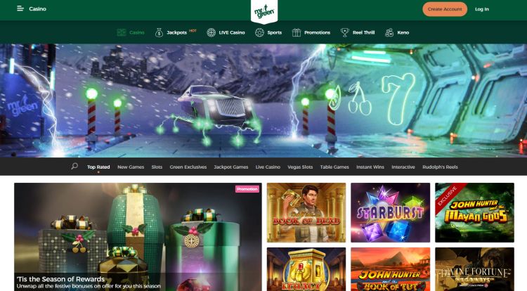 Mr green casino review game selection