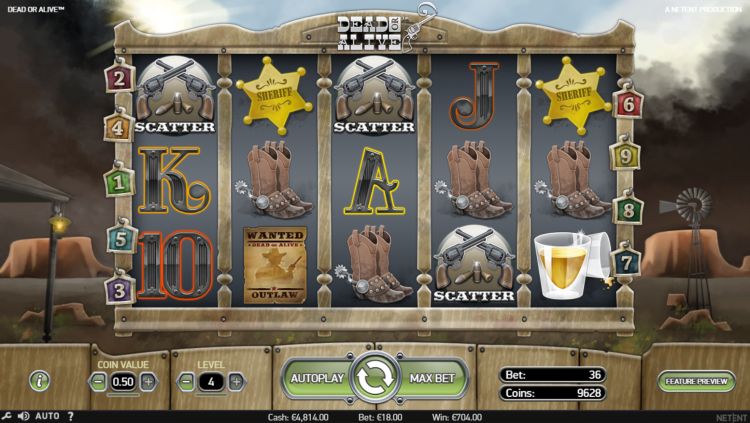 Dead or alive slot review bonus trigger