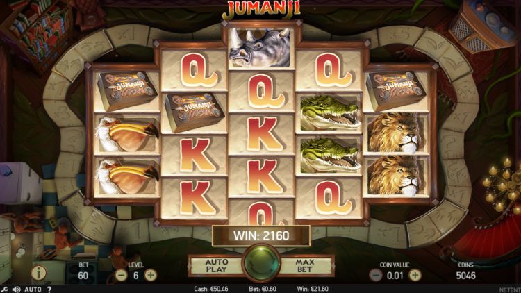 jumanji netent slot review bonus win