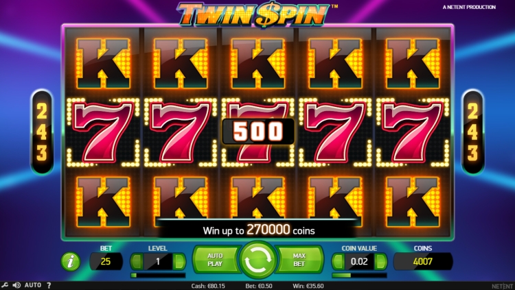 twin spin mega big win