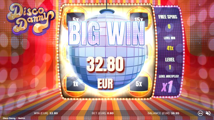 Disco Danny slot review netent big win