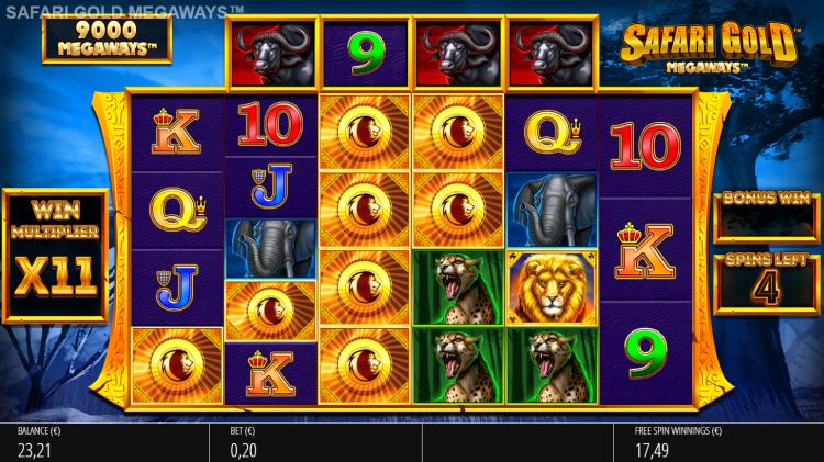 Safari Gold Megaways review free spins