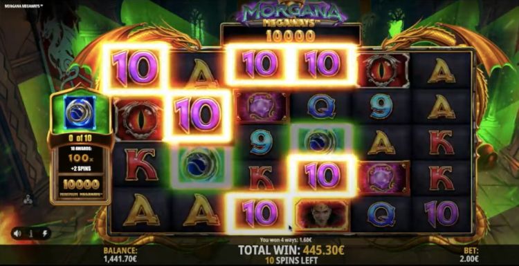 morgana megaways slot big win