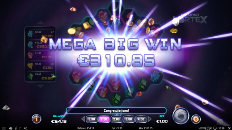 Diamond Vortex slot mega big win