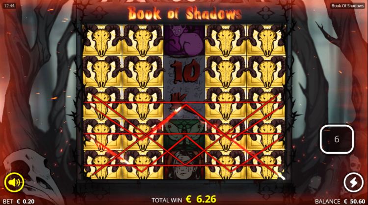 Book of shadows slot review free spins win