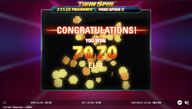 Twin Spin Megaways slot review big win bonus