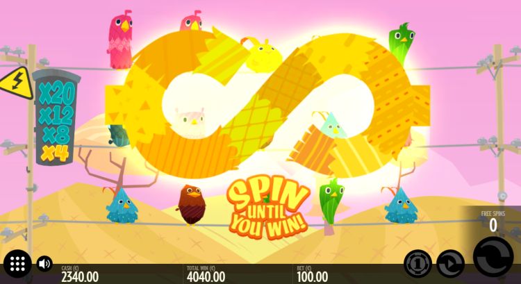 Birds on a wire free spins bonus