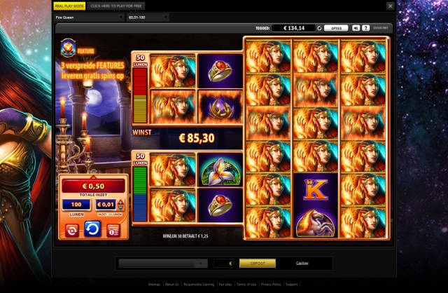 Fire Queen WMS slot screenshot 2