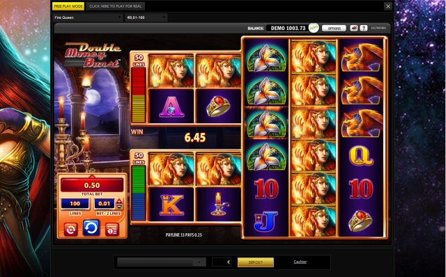 Fire Queen WMS slot screenshot