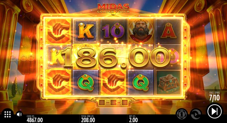 Midas Golden Touch thunderkick bonus big win 2