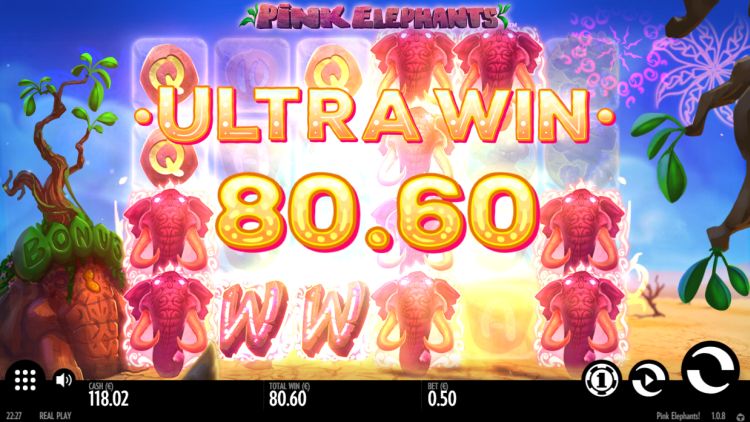 Pink elephants thunderkick ultra win