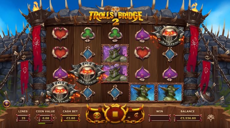 Trolls Bridge 2 Yggdrasil free spins trigger