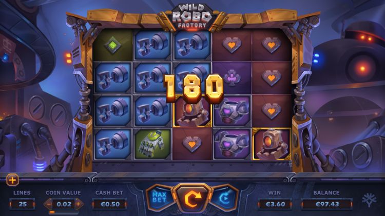 Wild robo factory slot yggdrasil big win