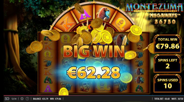 montezuma megaways slot review big win