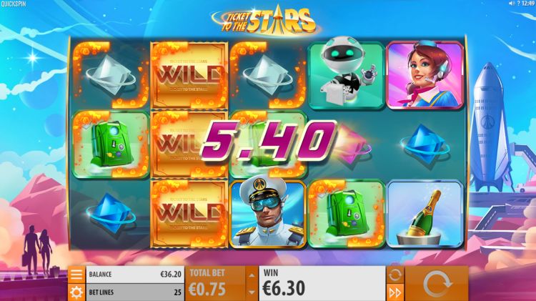 Ticket to the stars slot review Quickspin win