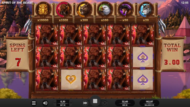 Spirit of the beast slot review bonus big win